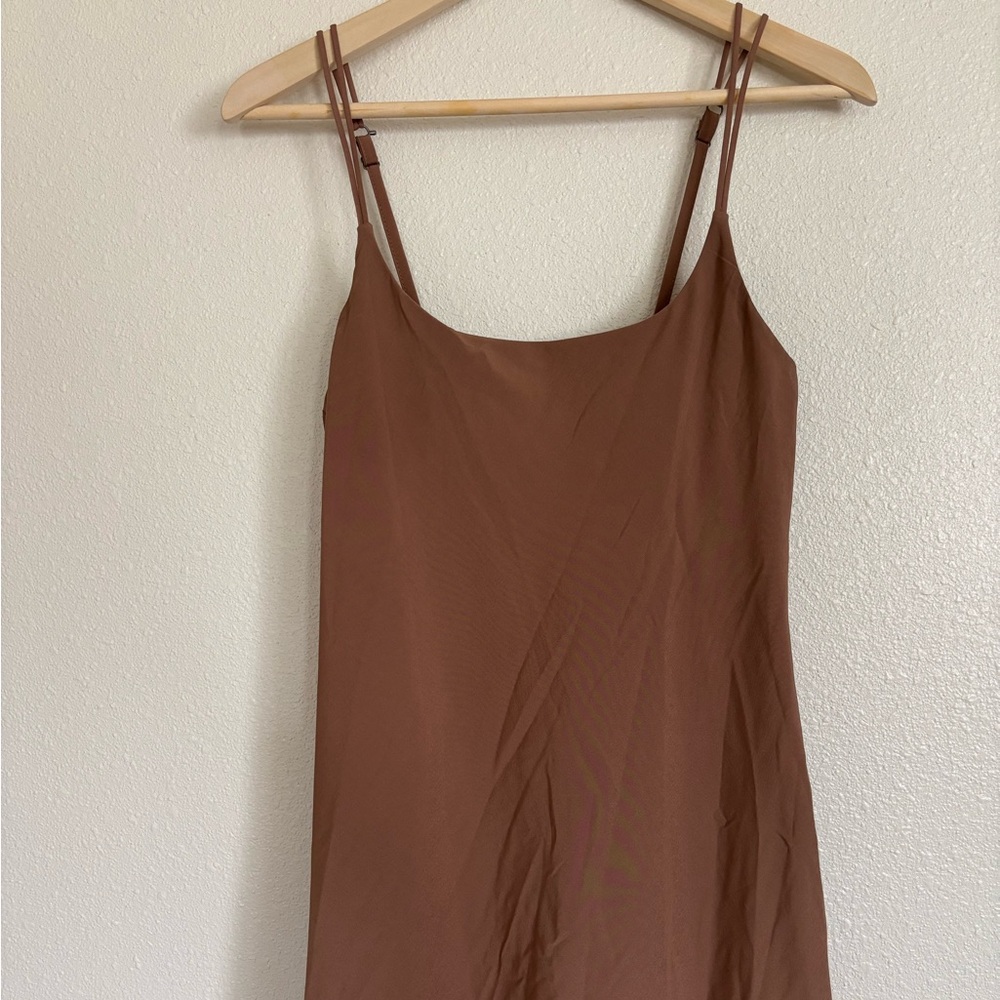 Abercrombie & Fitch brown athletic dress with built in shorts